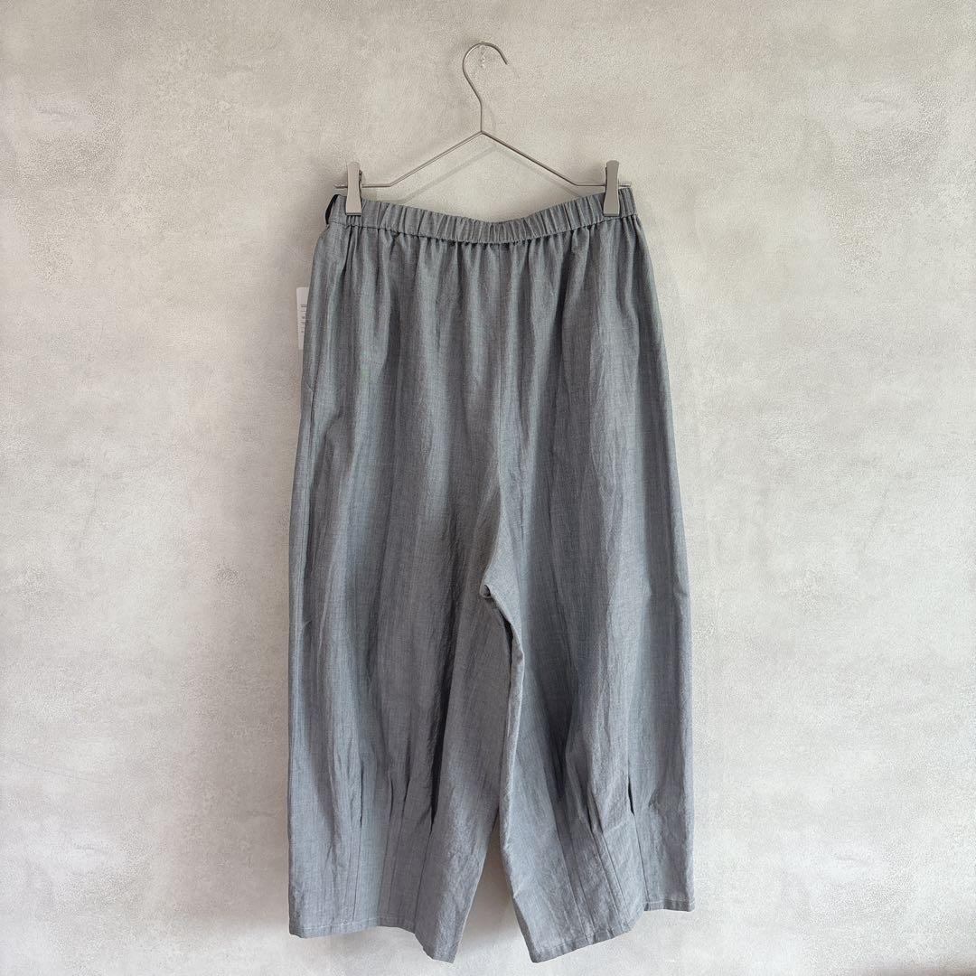 309 慈雨 ジウ　タックワイドパンツ　バルーンパンツ　ゆったり　綿100% L