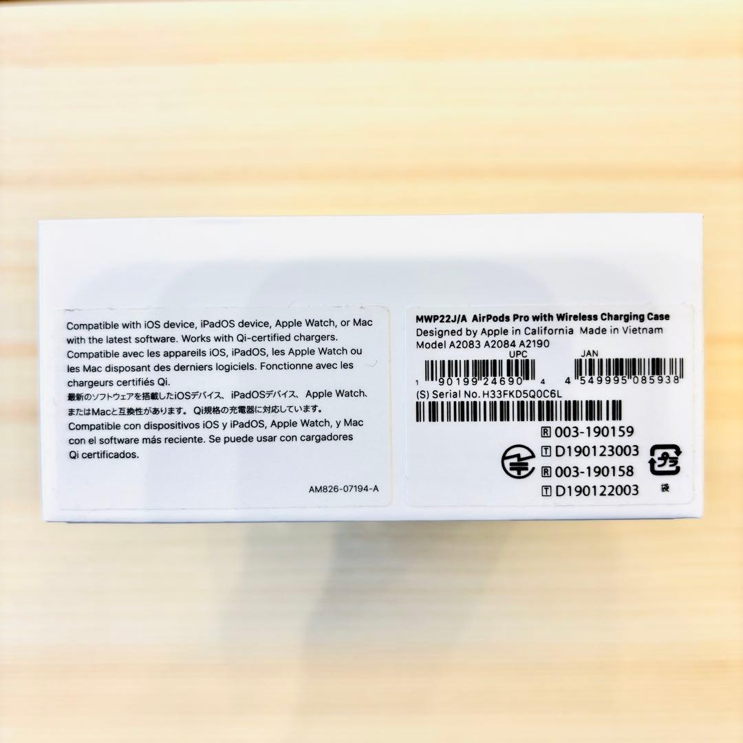 【動作確認済み】Apple AirPodsPro 第一世代 MWP22J/A