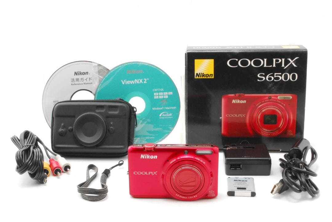 Nikon COOLPIX S6500 レッド 付属品多数 動作確認済