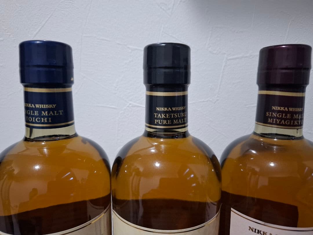 竹鶴 余市 宮城峡 700ml 　山崎 白州ミニボトル 180ml