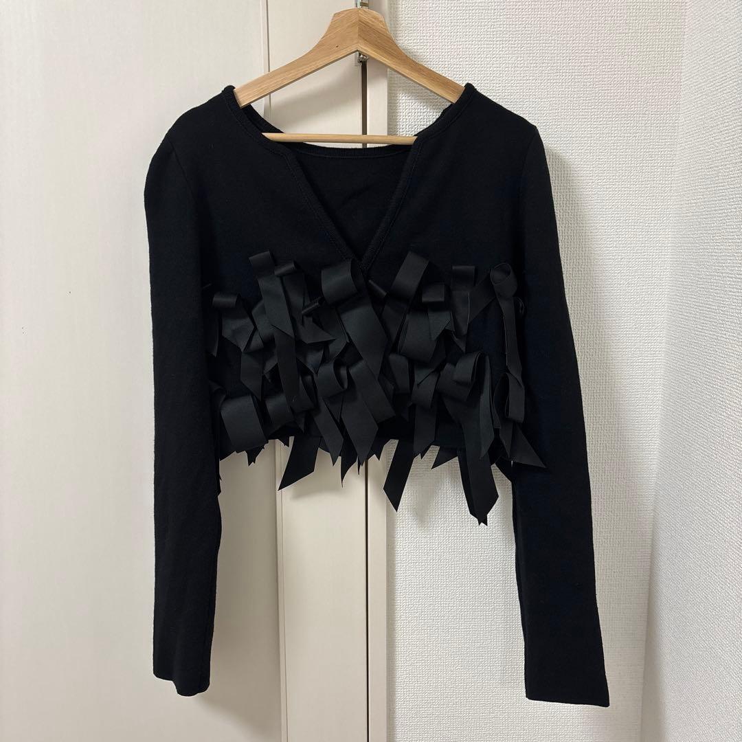 【25SS】イウエンマトフ リボン 2WAY カーディガン　カシミヤ混