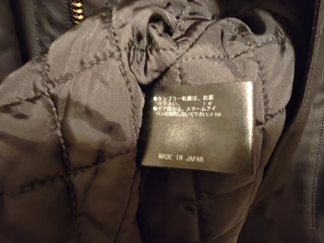 THE RERACS ライナー付きモッズコート ファーベスト ブラック 38