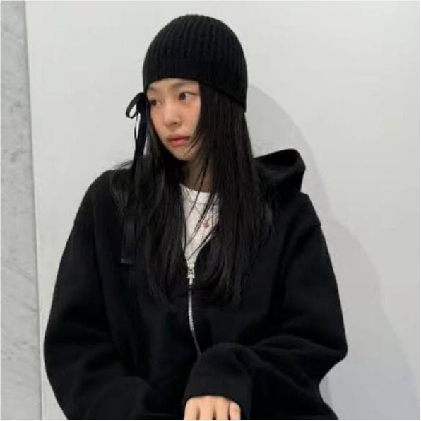 CC ロゴ　ブラック ニットキャップ・ビーニー