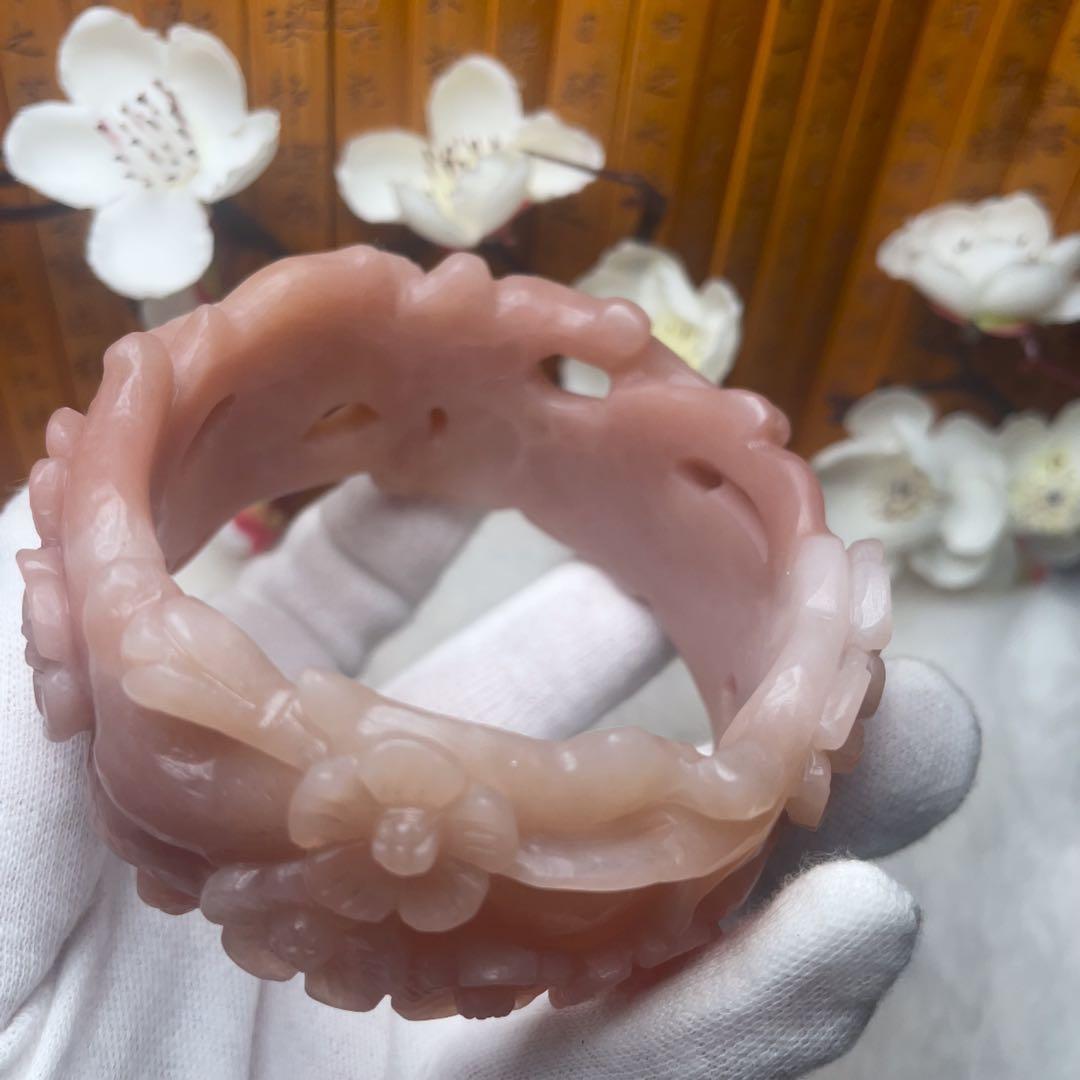 （60mm）天然石無処理【✨匠人精工 シャータイスイ 桜】 石英岩玉