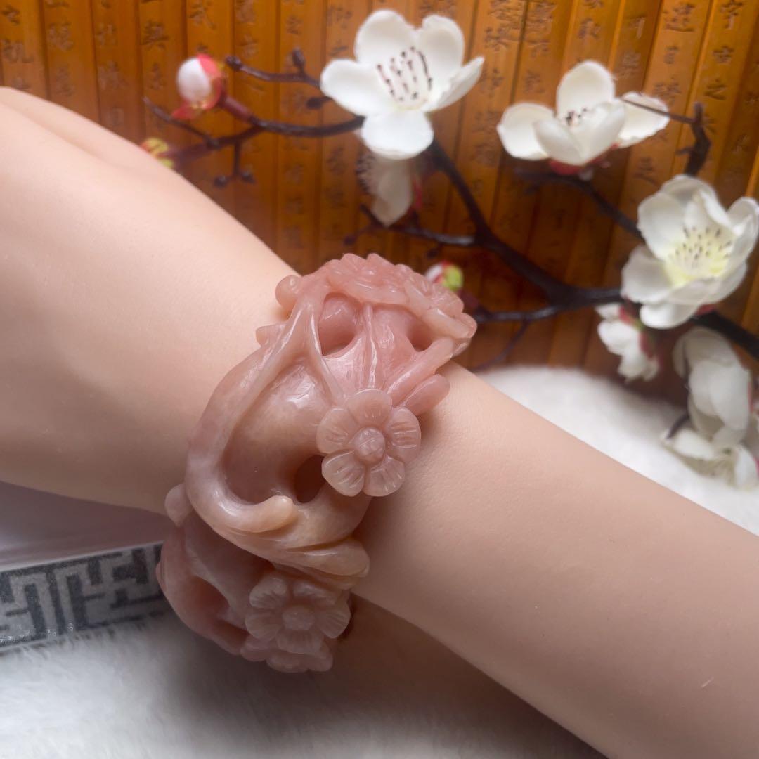 （60mm）天然石無処理【✨匠人精工 シャータイスイ 桜】 石英岩玉