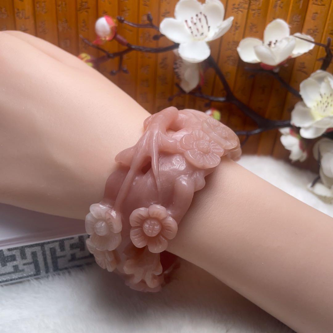 （60mm）天然石無処理【✨匠人精工 シャータイスイ 桜】 石英岩玉