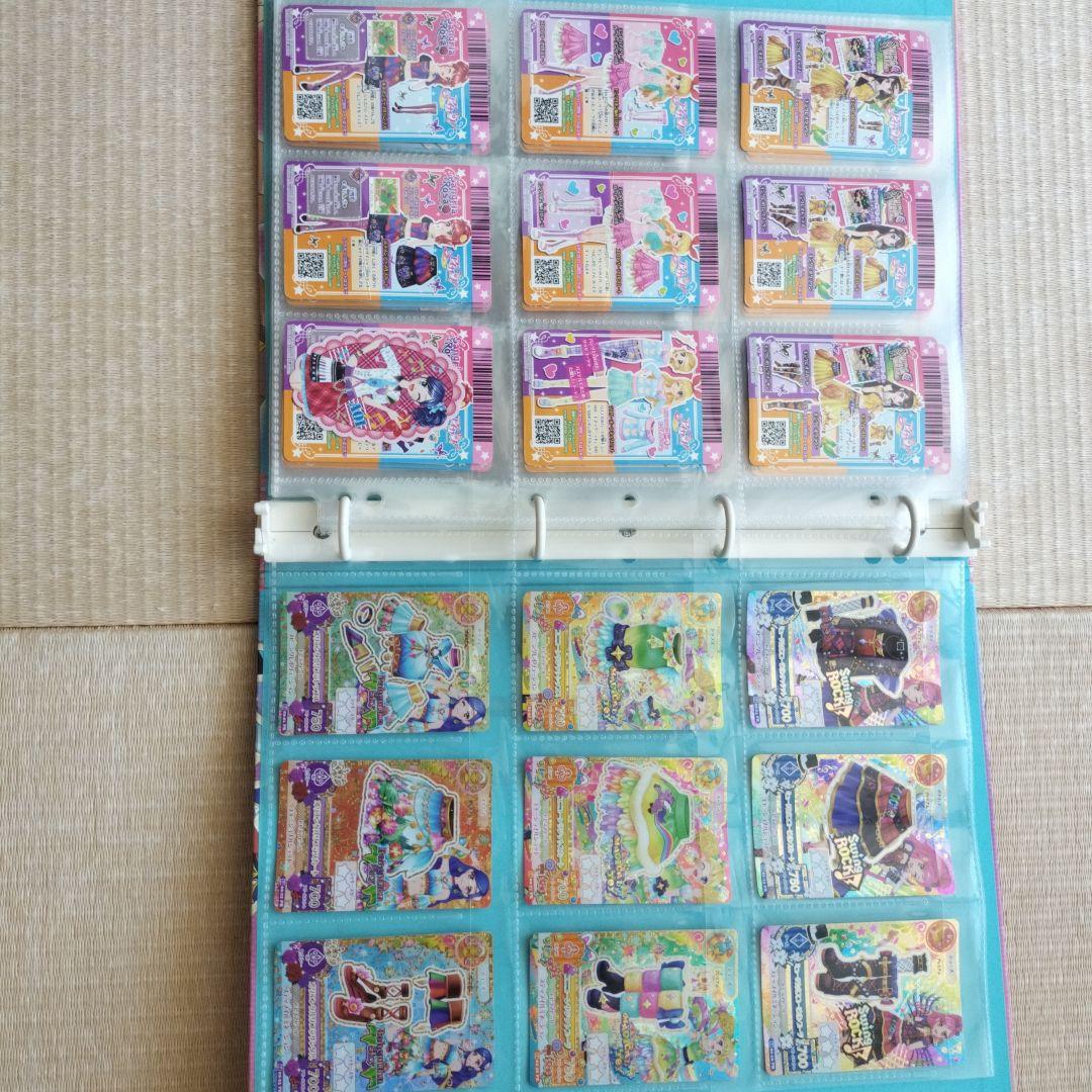 アイカツ 9ポケットバインダー、カード80枚超、学生証、ICカード付