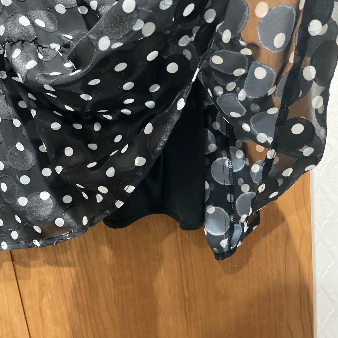 チュニックワンピース　⑥ ローズティアラ　46 水玉　ゆったり