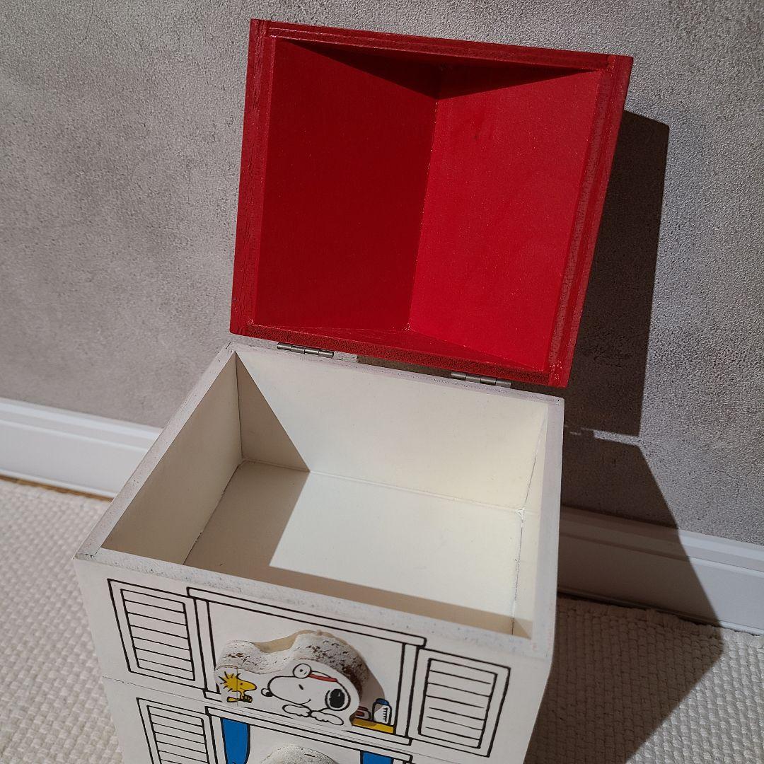 ピーナッツ　スヌーピー　薬箱　救急箱　小物入れ　引き出し　レトロ