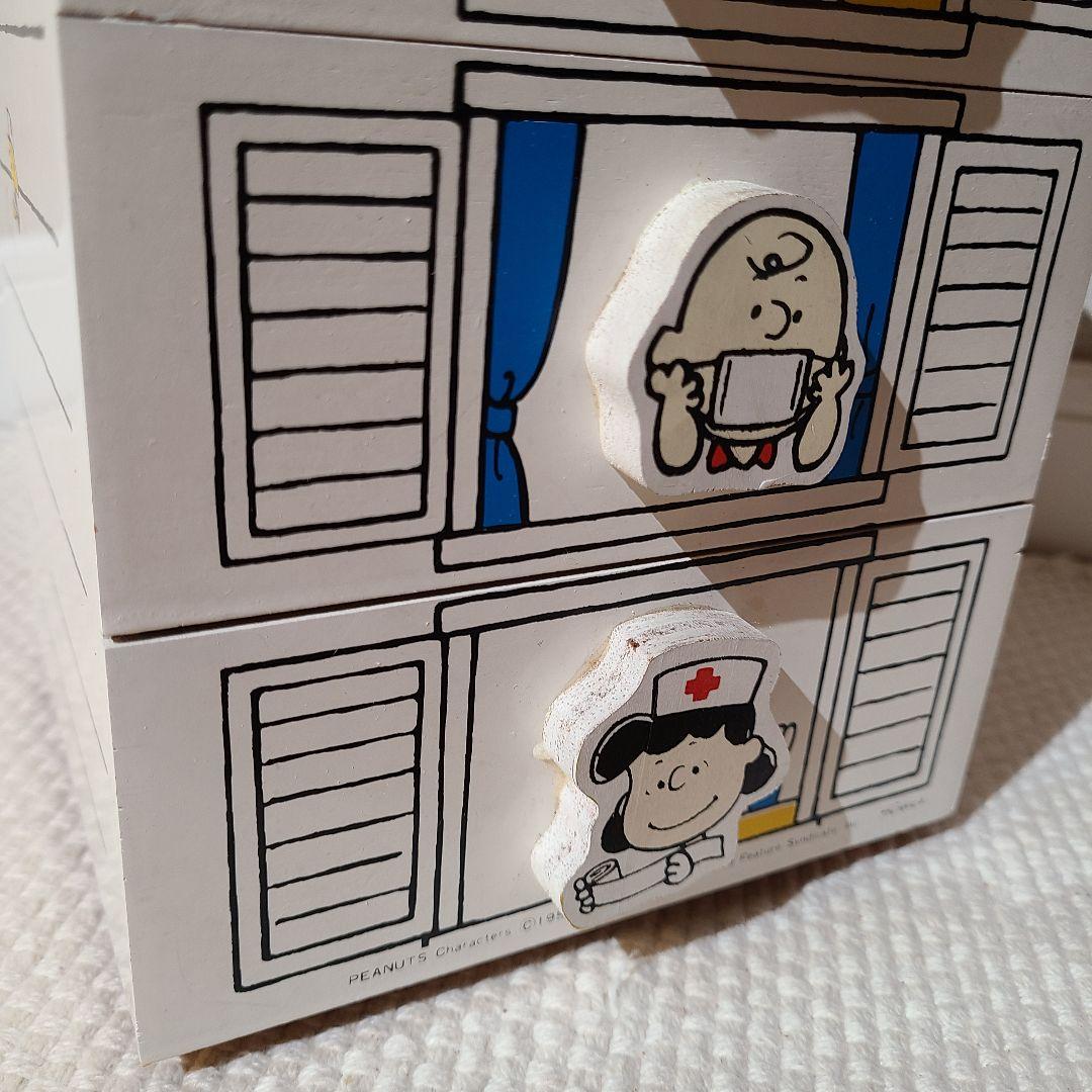 ピーナッツ　スヌーピー　薬箱　救急箱　小物入れ　引き出し　レトロ