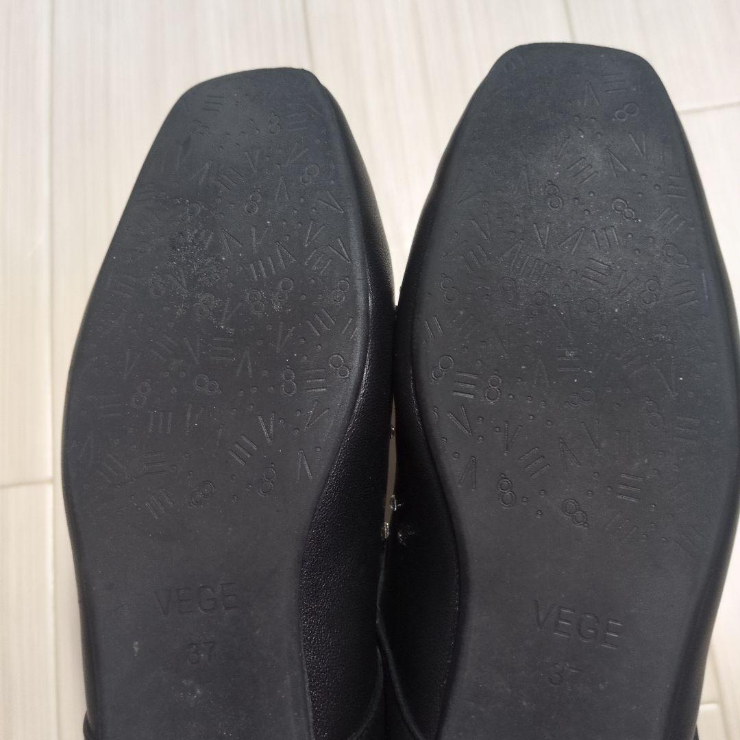 お値下げ　VEGE　ベジ　PIXIE 　ビジュー　フラットシューズ