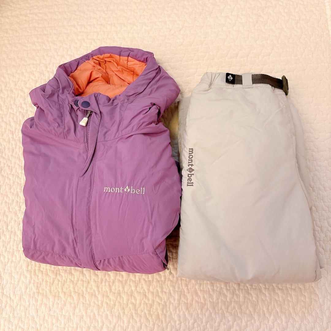 モンベル　スキーウェア 110cm 上下セット　パウダーライトパーカ