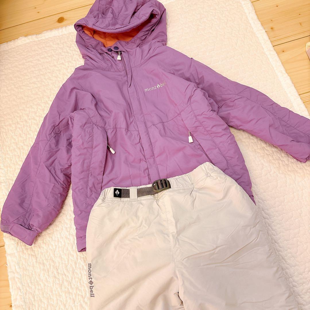 モンベル　スキーウェア 110cm 上下セット　パウダーライトパーカ