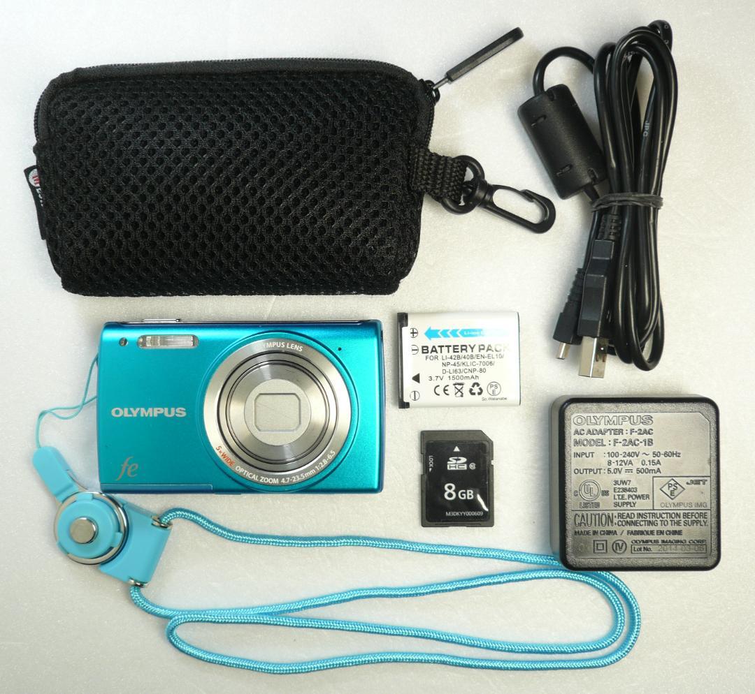 OLYMPUS FE-5050❤️新品バッテリー⭕️実働品★5倍★1400万画素