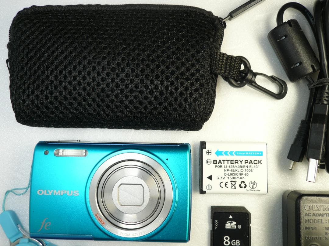 OLYMPUS FE-5050❤️新品バッテリー⭕️実働品★5倍★1400万画素