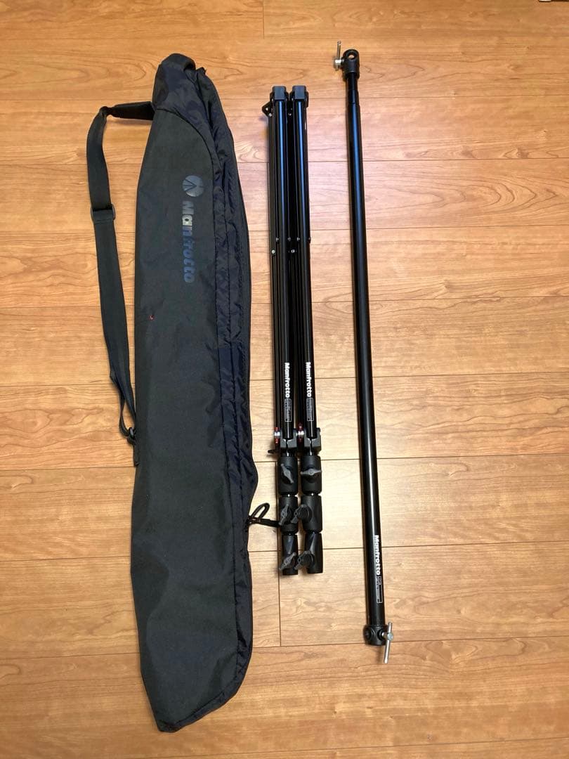 Manfrotto コンパクトスタンド2脚、背景ポール セット　美品