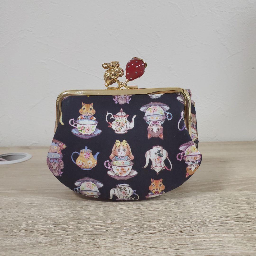 《愛》ハンドメイド 背面ファスナーバッグ