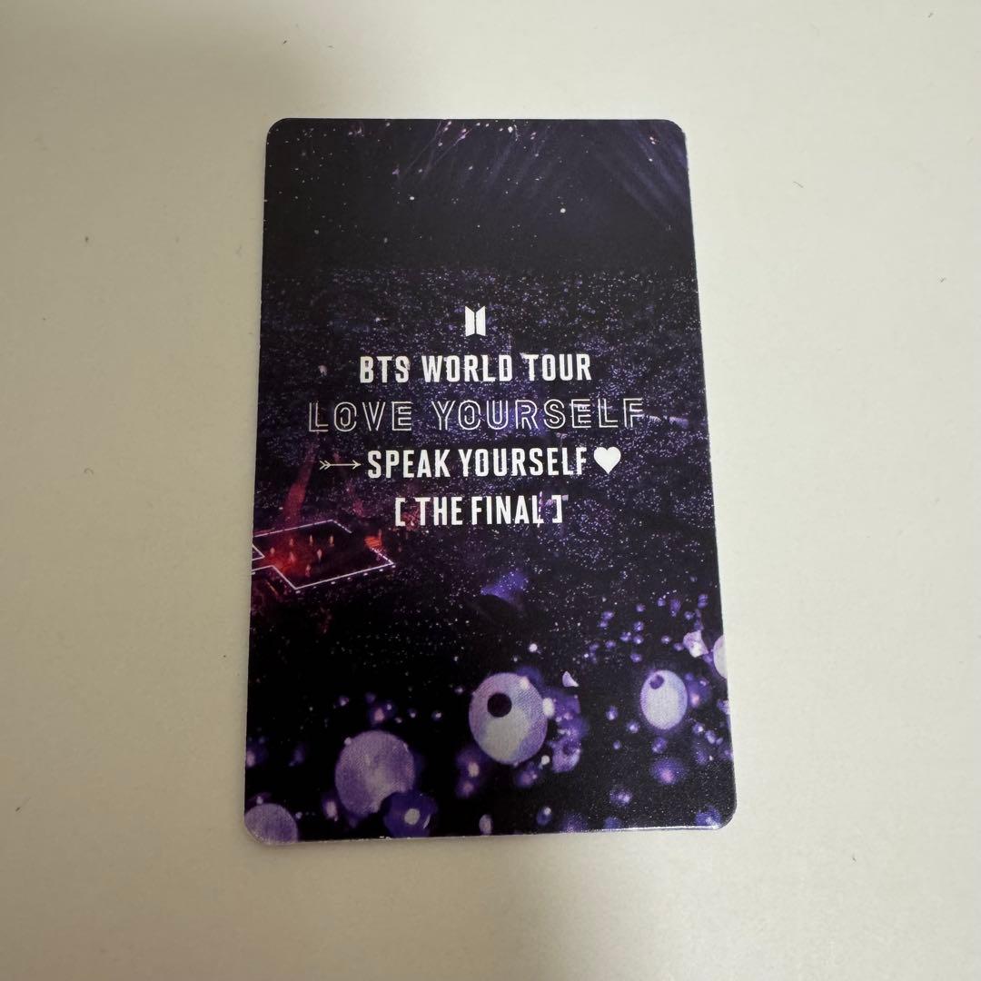 BTS speak yourself tour トレカ　SUGA