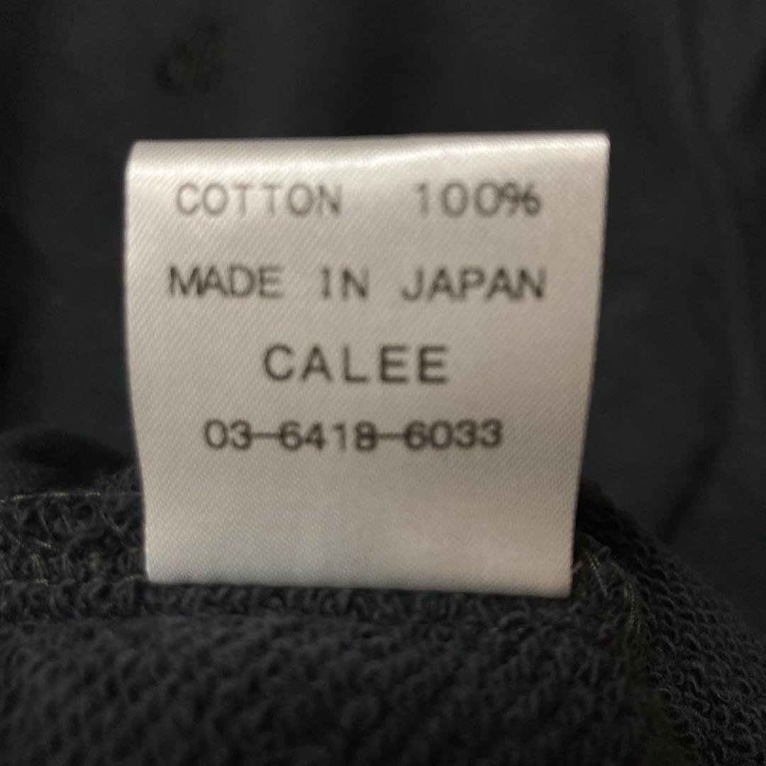 新品 CALEE 23AW ハーフジップスウェット L Charcoal