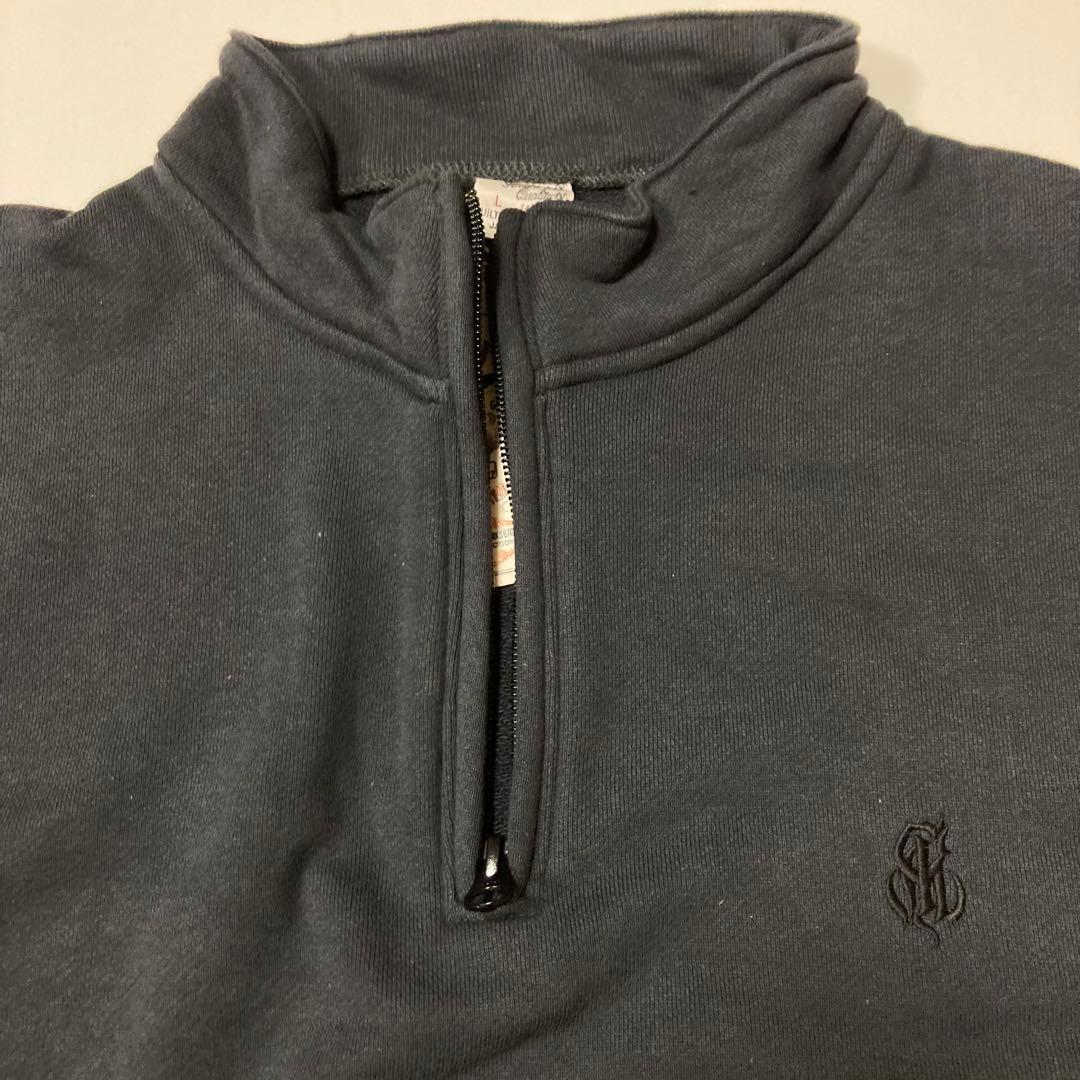 新品 CALEE 23AW ハーフジップスウェット L Charcoal