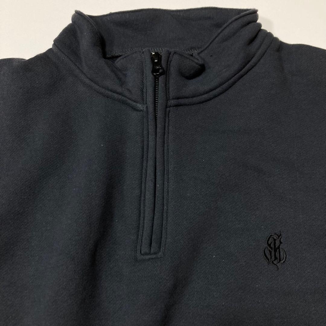 新品 CALEE 23AW ハーフジップスウェット L Charcoal