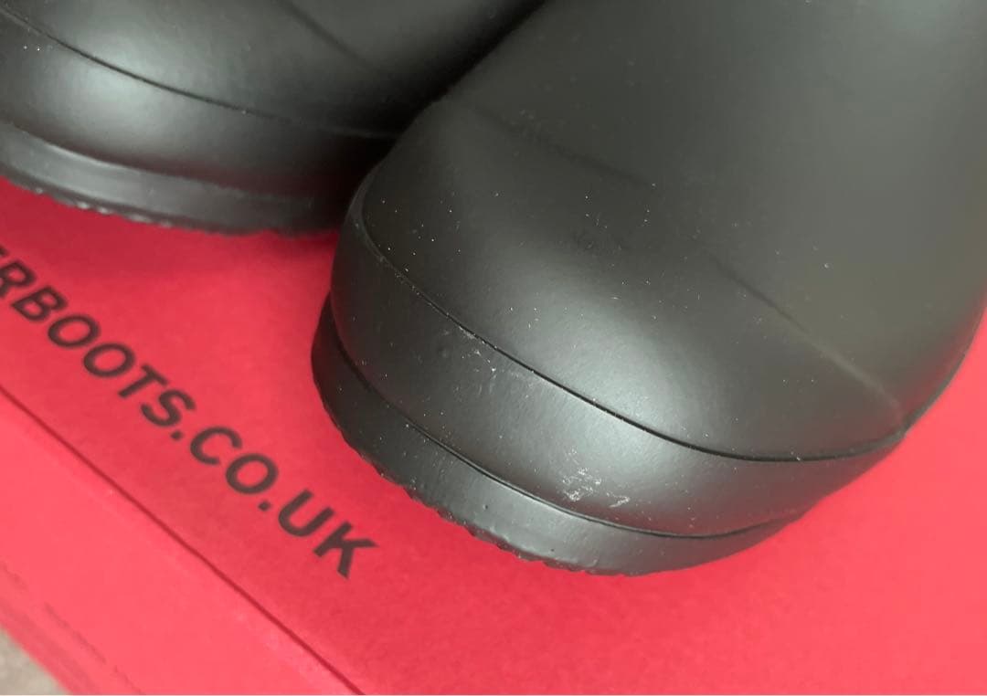 Yui　 【25㎝】HUNTER ロング レインブーツ 雨靴 ブラック 黒