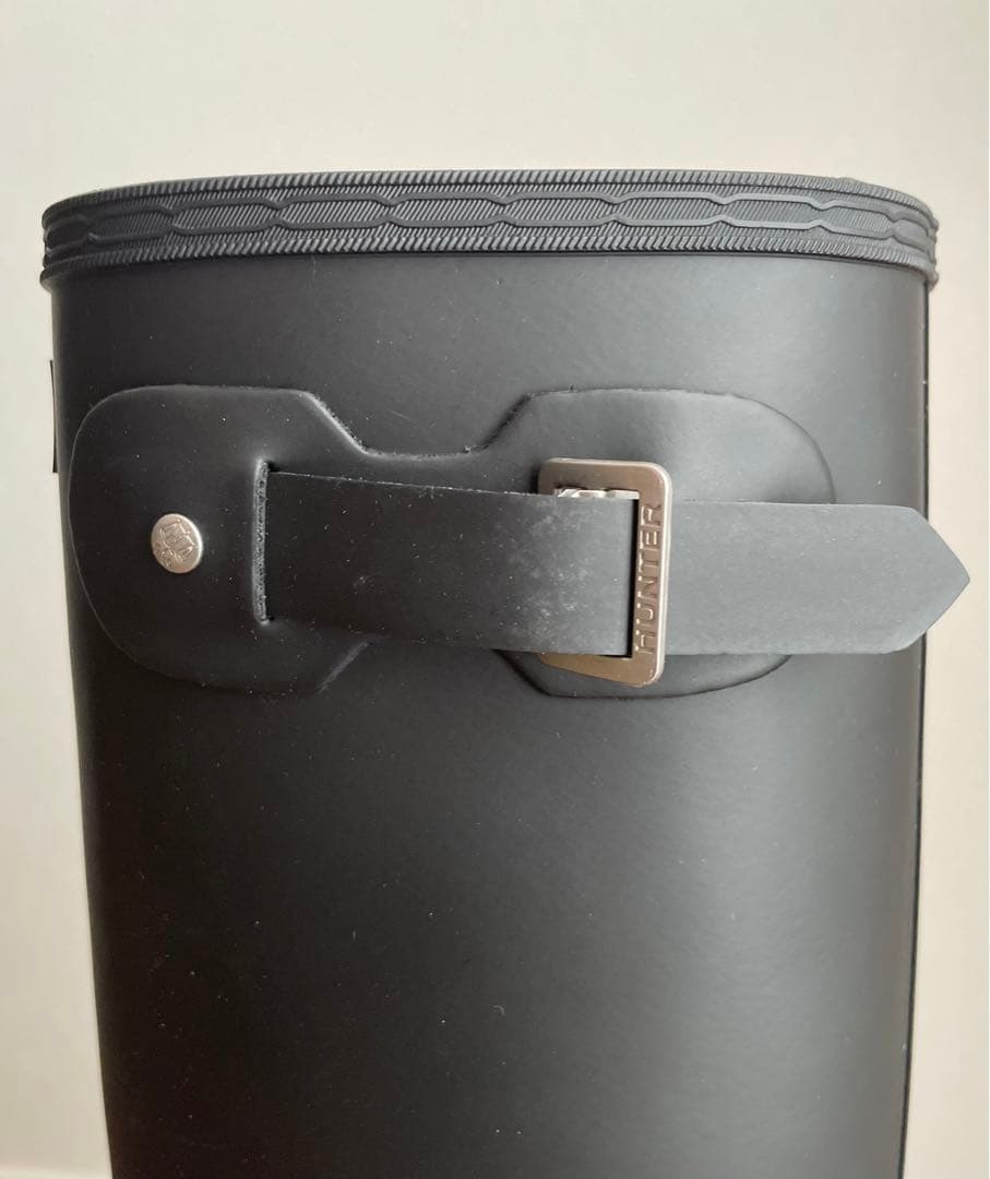 Yui　 【25㎝】HUNTER ロング レインブーツ 雨靴 ブラック 黒