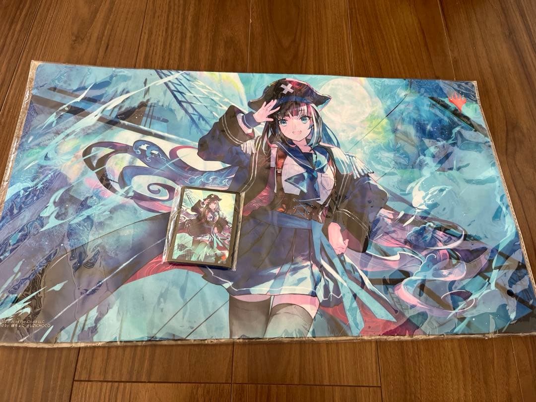 【MTG】幽体の船乗りプレイマット未開封【藤ちょこ】スリーブ20枚付き