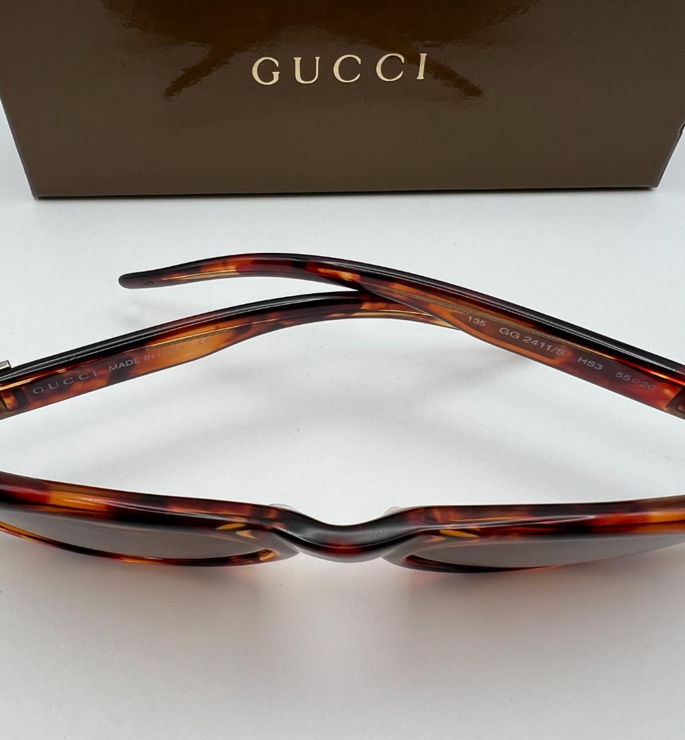 美品 GUCCI サングラス べっ甲柄 135 GG2411/S