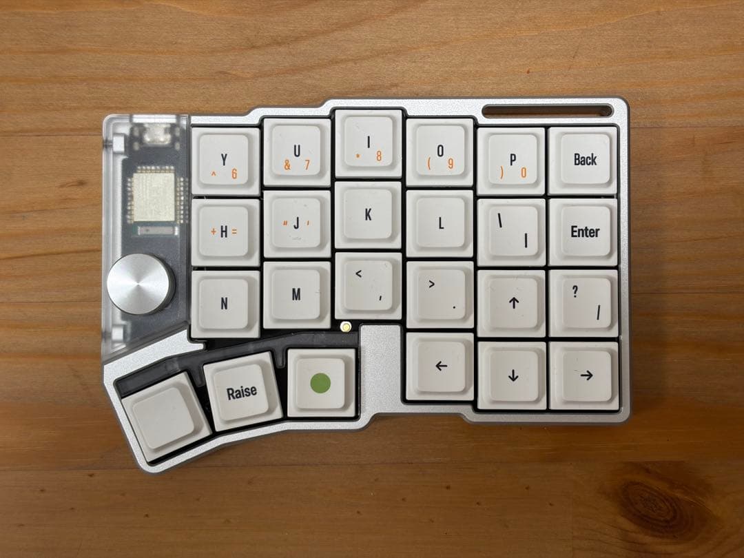 Cornix LP 分割キーボード シルバー　公式透明キーキャップ付き