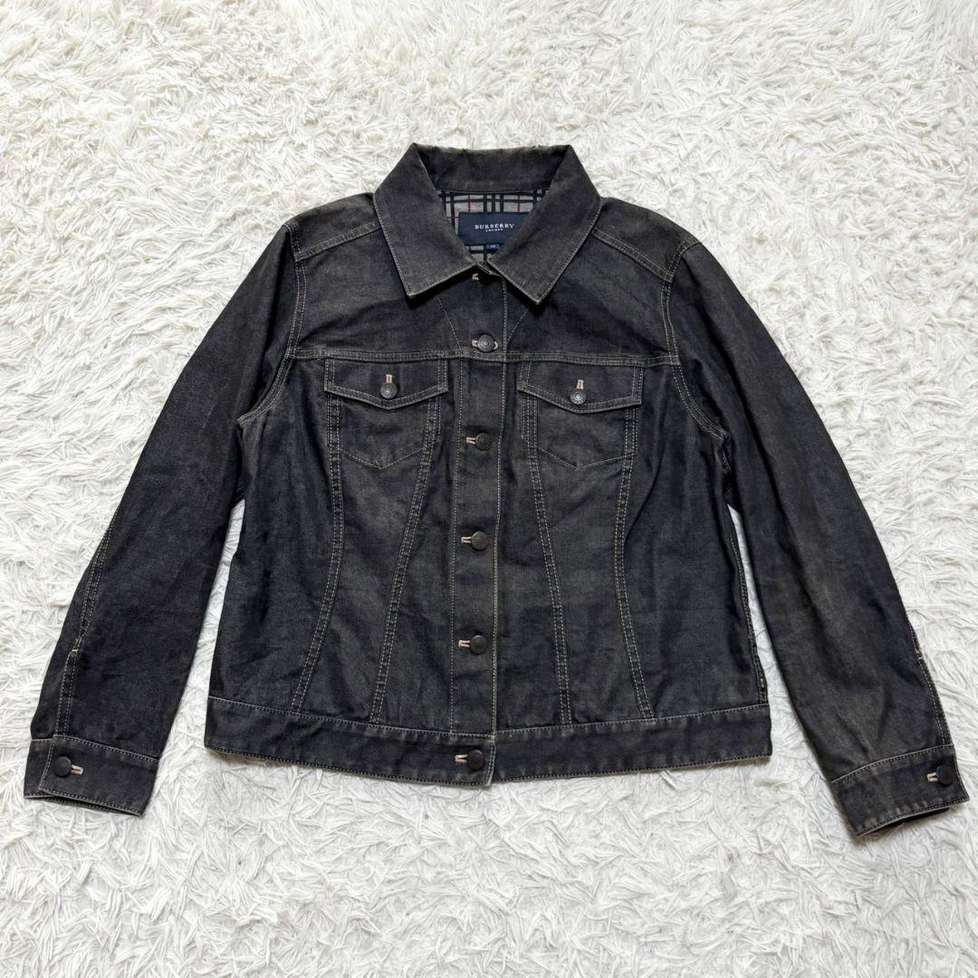 美品 バーバリー ロンドン デニムジャケット ノバチェック