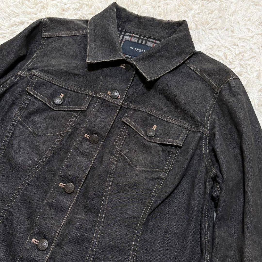 美品 バーバリー ロンドン デニムジャケット ノバチェック