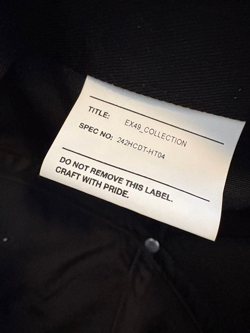 WTAPS ツイルキャップ　24AW CTPL Twill Black