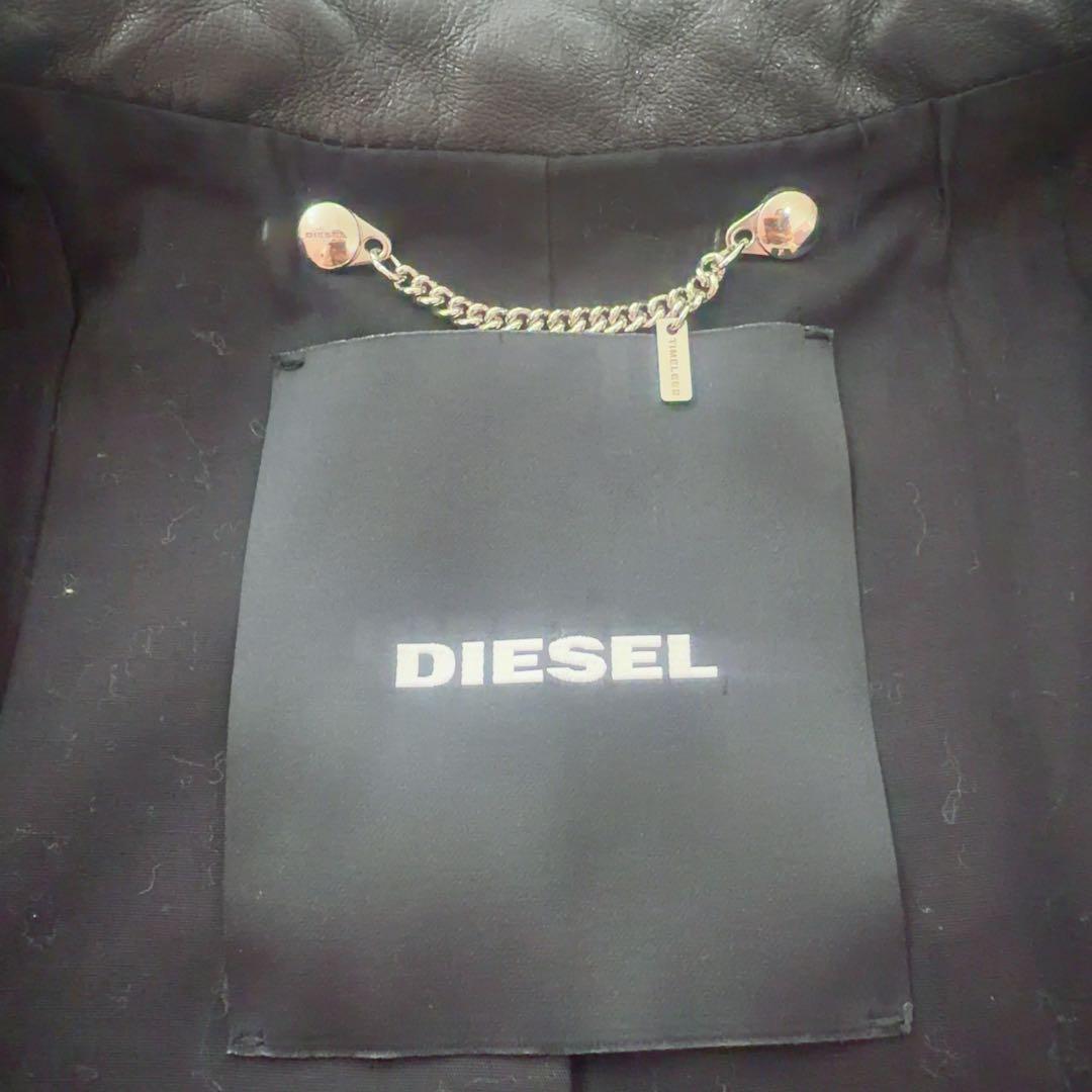 【美品】ディーゼル レザージャケットブラック
