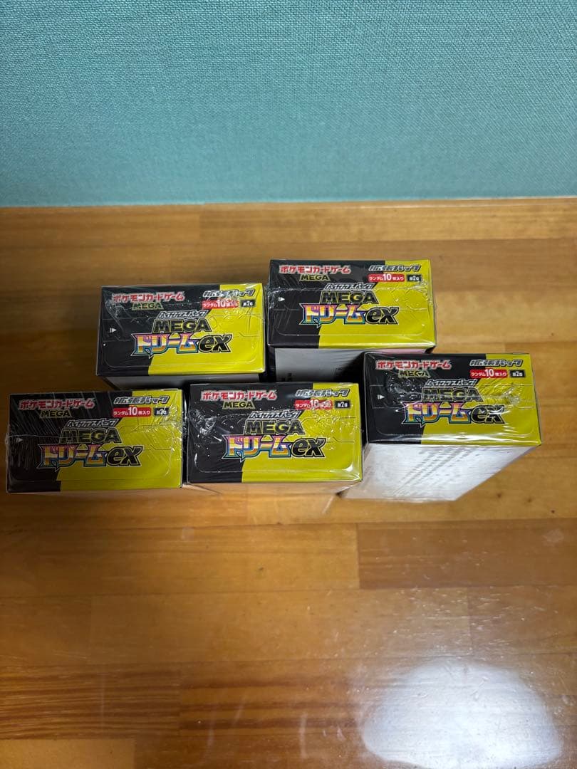 【新品】ポケモンカード　MEGAドリームexシュリンク付5BOXセット