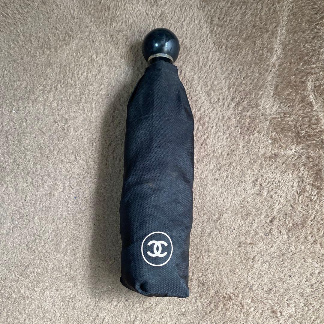 シャネルノベルティカメリア折り畳み傘