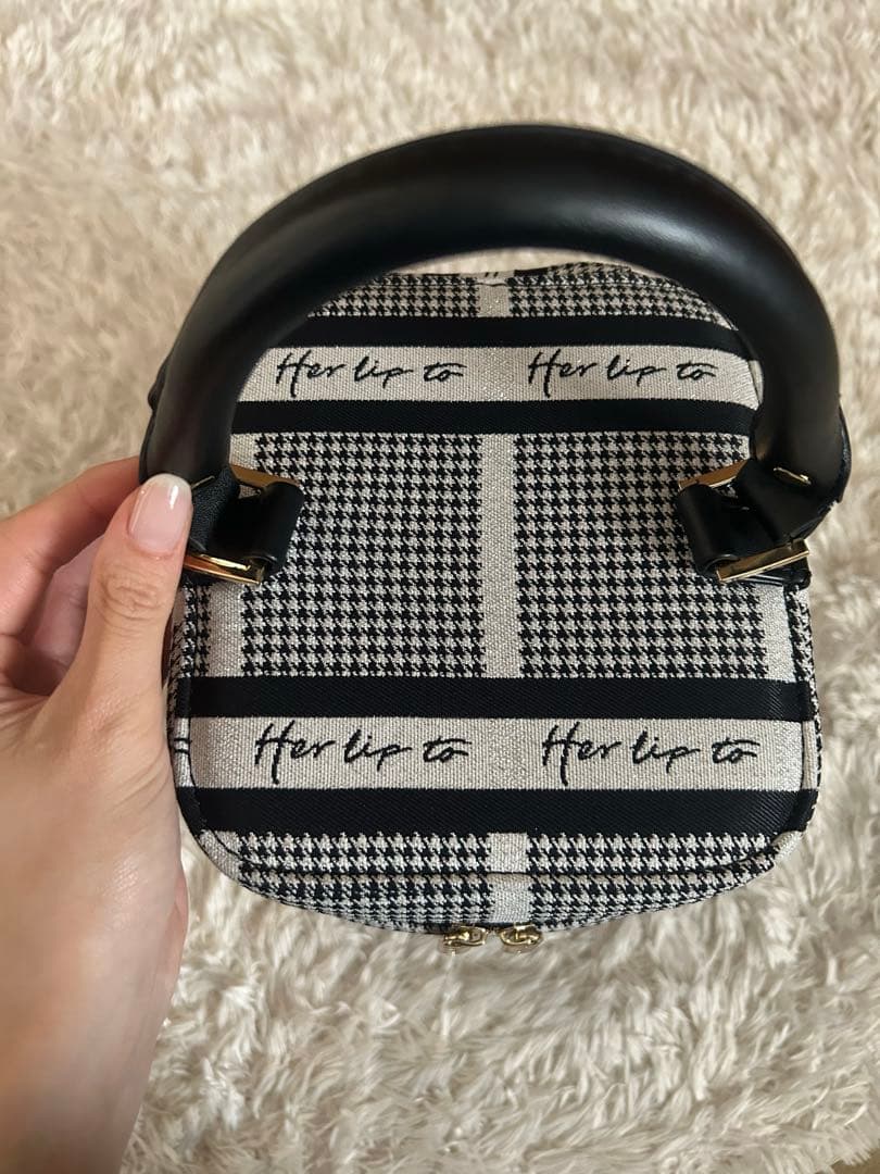 herlipto Jacquard Vanity Bag バニティバック