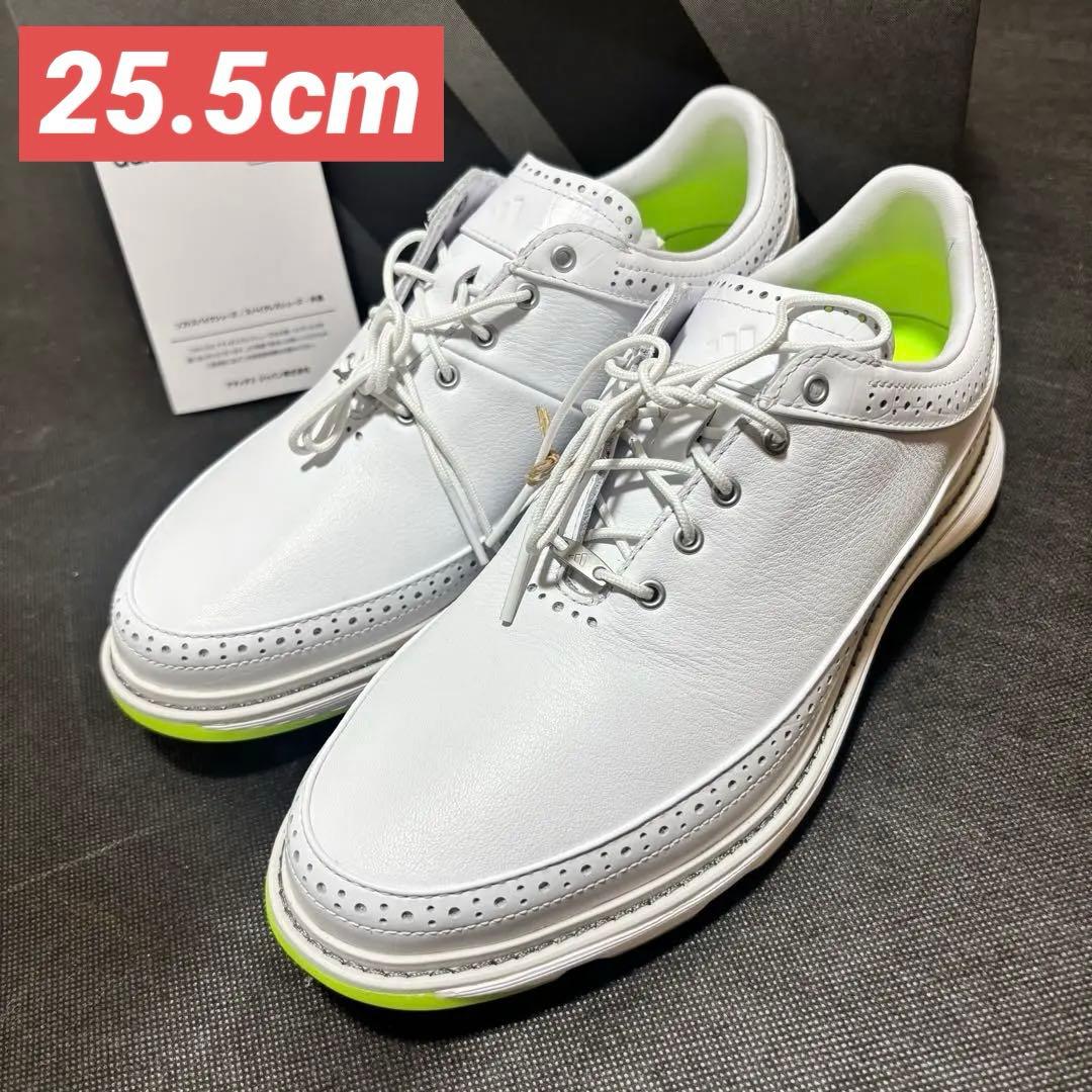 25.5cm adidas Golf MC80 ゴルフシューズ ID4748 白