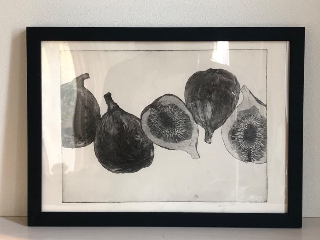 銅版画　ichijiku　額装済