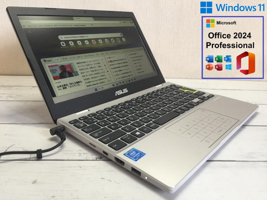 ASUS E210MA 11.6型/SSD/NumberPa/Office