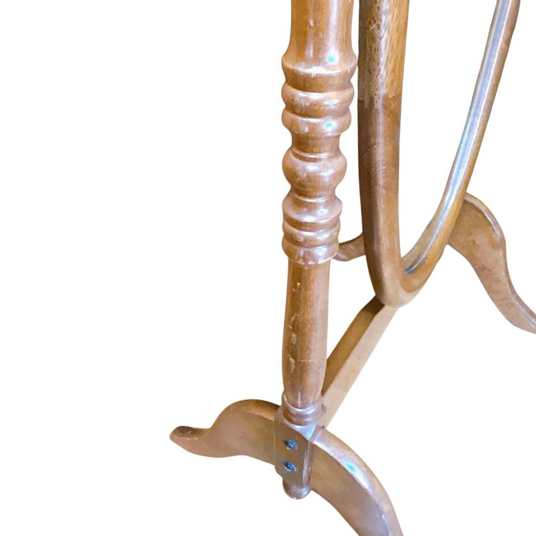 アンティーク　木製　全身鏡　スタンドミラー　ヴィンテージ　オーバル