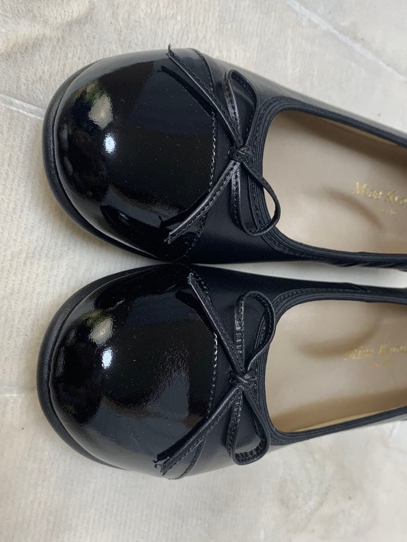 未使用　[Miss kyouko] リボン　バレエシューズ　ラウンドトゥ