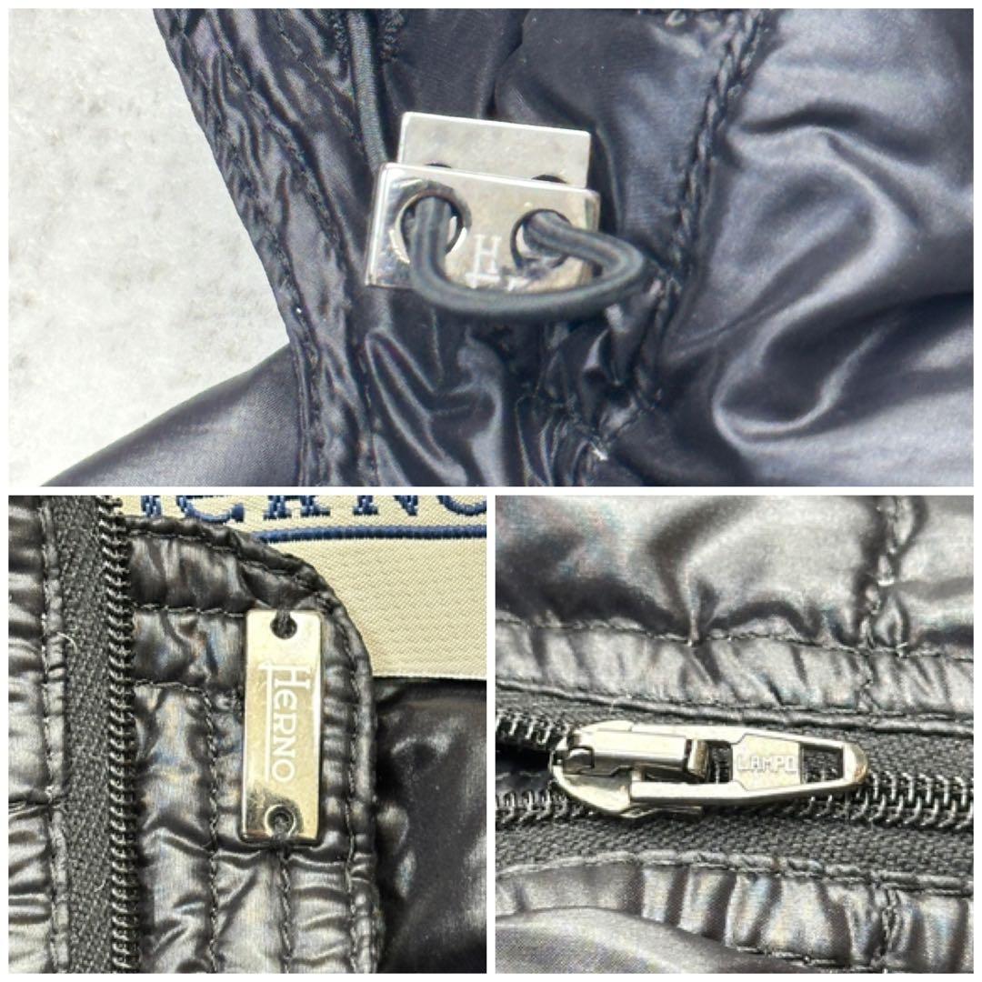 【HERNO】ダウンジャケット 旧タグ LAMPO 軽量 ロゴプレート 48