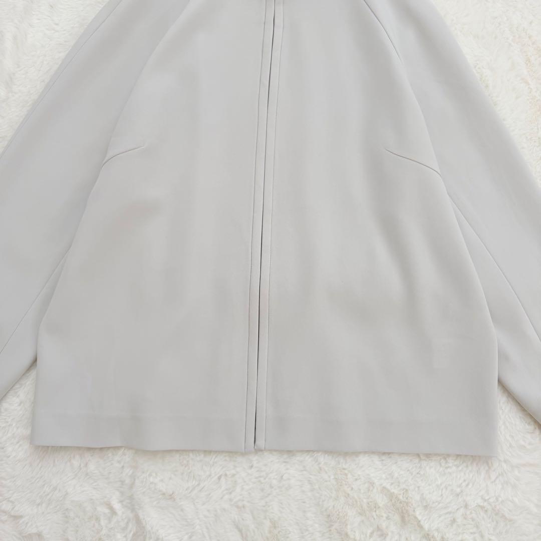 美品✨SOEJU フロントホック8分袖ジャケット　グレー　Lサイズ　現行品