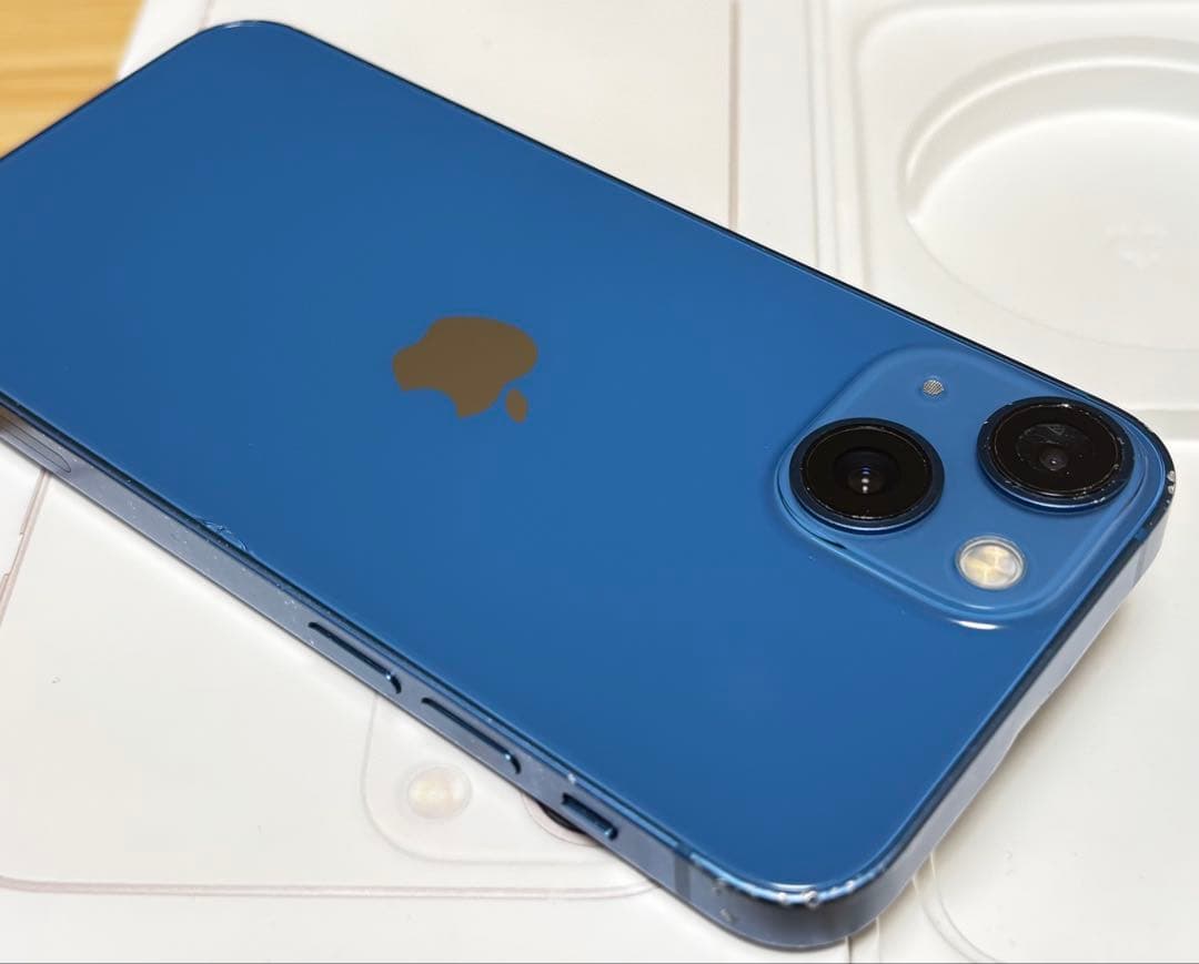 【動作良好】iPhone 13 mini 128GB ブルー　SIMフリー　本体