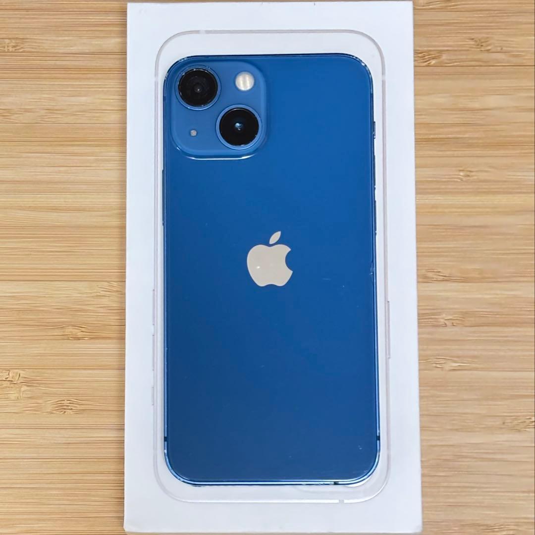 【動作良好】iPhone 13 mini 128GB ブルー　SIMフリー　本体
