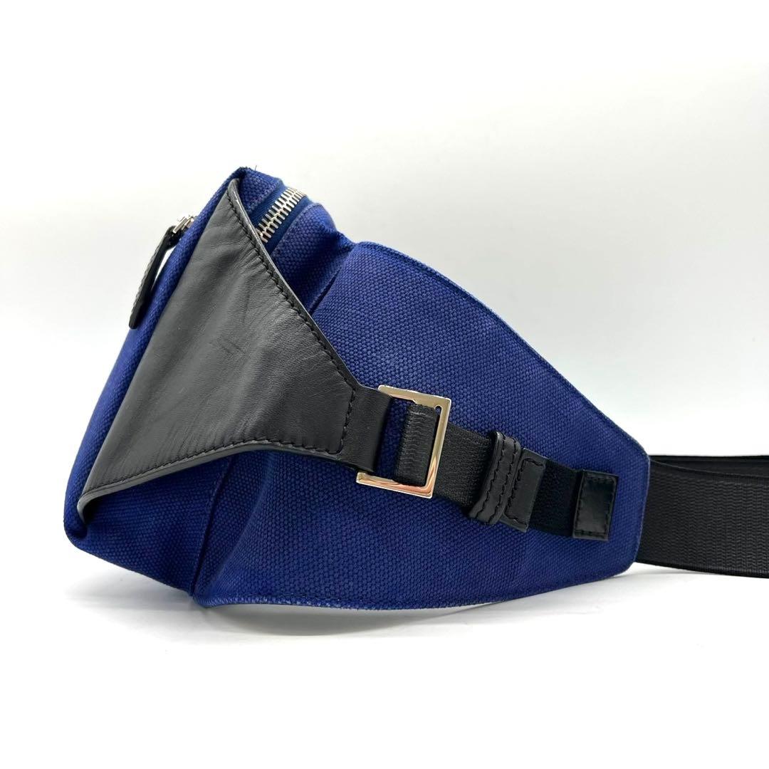 【希少 極美品】バレンシアガ ネオリフト ボディバッグ ロゴ キャンバス レザー