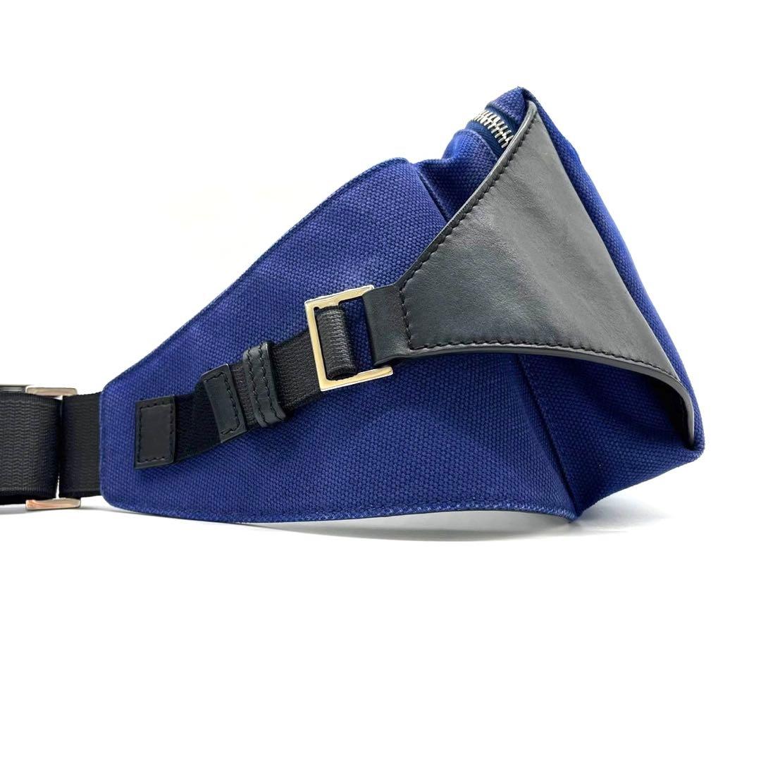 【希少 極美品】バレンシアガ ネオリフト ボディバッグ ロゴ キャンバス レザー