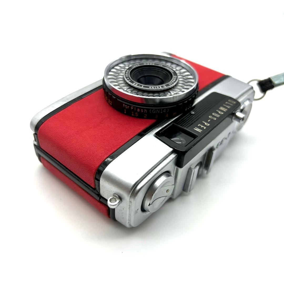【整備済・完動品】 OLYMPUS PEN EE-3 赤