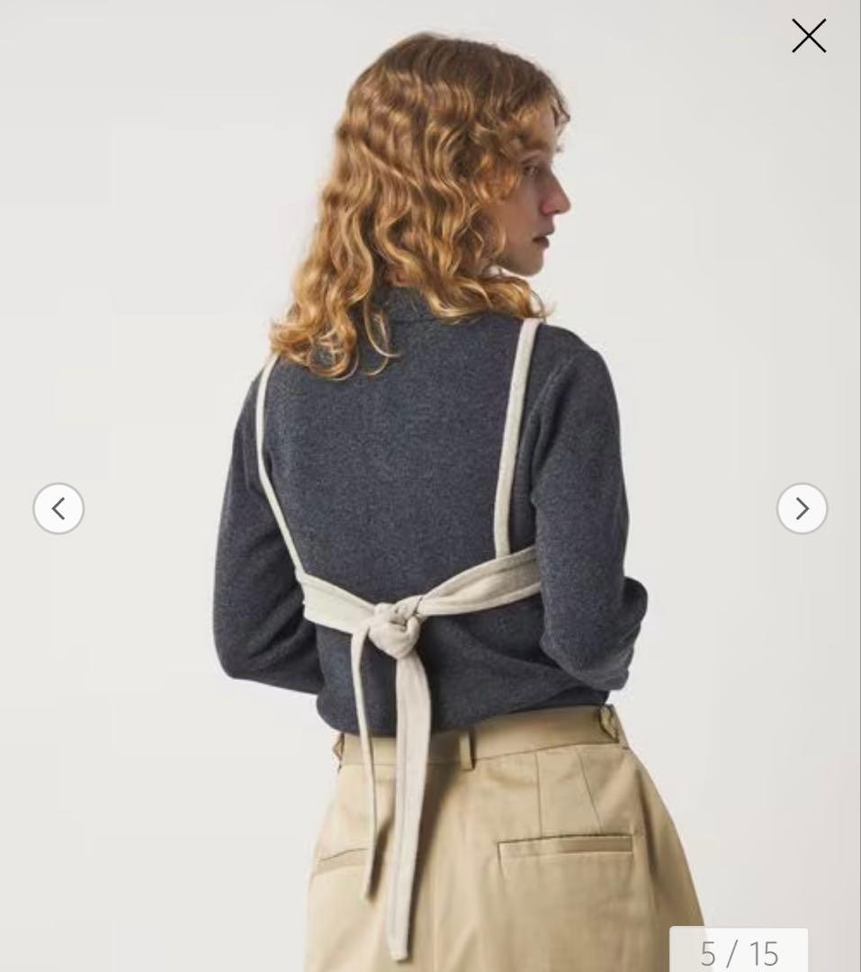 roku 6 ウールカシミヤ ブラニット ビスチェ